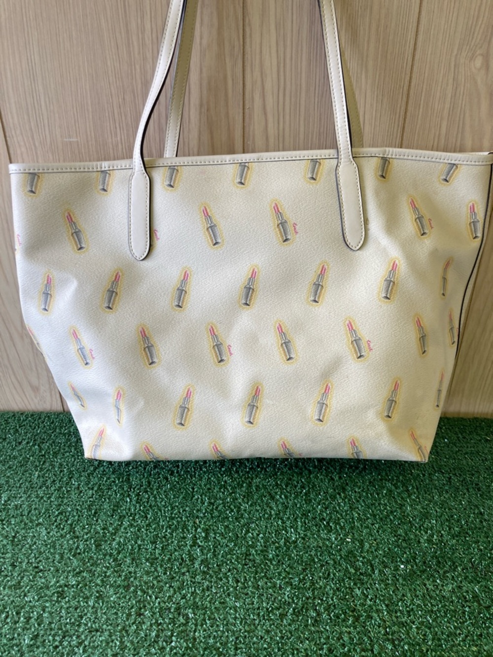 Coach City Tote Bag With Lipstick Print (OKPM-04-056) - Picture 5 of 15